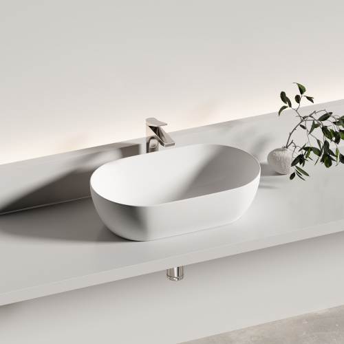 Раковина Ceramica Nova TWIST 50 см CN12001MW накладная цвет белый матовый - фото 3