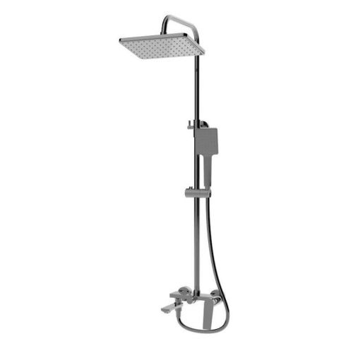 Душевая стойка Knotlor KN-62/GM настенная цвет вороненая сталь - фото 2