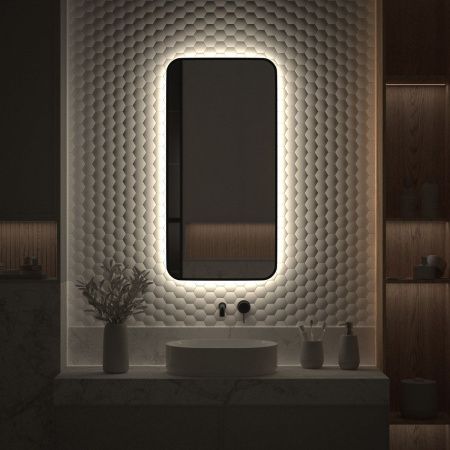 Зеркало с подсветкой Defesto AURA DF 2965 50х100 подвесное