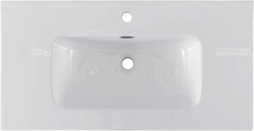 Раковина-столешница Aquanet Flat 00284029 полувстраиваемая цвет белый - фото 4
