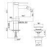 Смеситель Gattoni CIRCLE ONE 9050/90C0 на биде хром