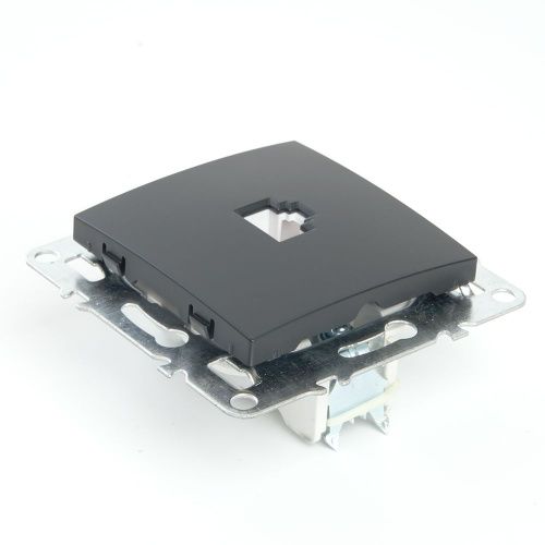 Розетка компьютерная 1-местная RJ-45 Stekker Эрна 49151 - фото 5