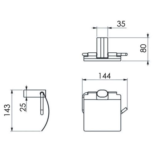 Бумагодержатель Remer Lounge LN60DO - фото 2