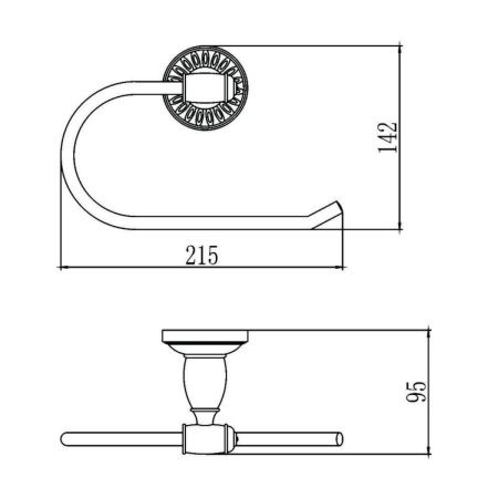 Полотенцедержатель Savol S-006660H