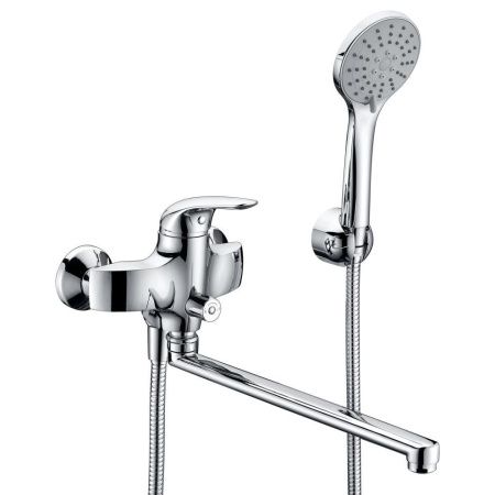 Смеситель для ванны Wasserkraft Rossel 2800 2802L настенный хром