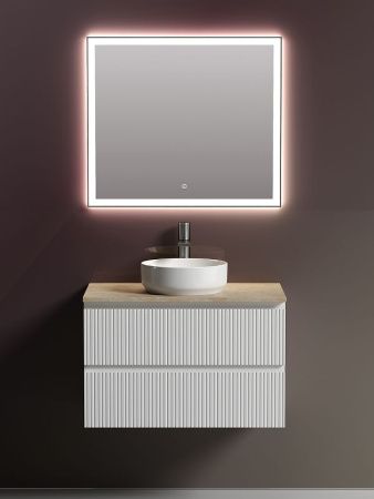 Тумба под раковину Sancos SNOB T SNT80W 80х40 подвесная цвет белый