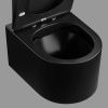Унитаз подвесной Cerutti SPA CT9238 черный с сиденьем микролифт безободковый каскадный смыв