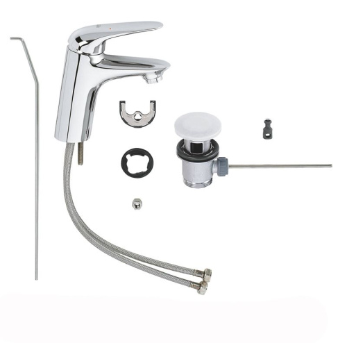 Смеситель Grohe Eurostyle 23707003 на раковину хром - фото 2