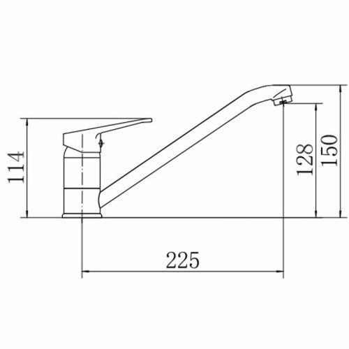 Смеситель для кухни Fashun A4813 на мойку хром - фото 3