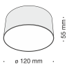 Светильник потолочный Maytoni Technical Zon (Зон) C032CL-L12W4K