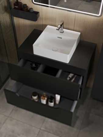 Тумба с раковиной Orange Line Li-80TubMDF+B04-405W 80х50