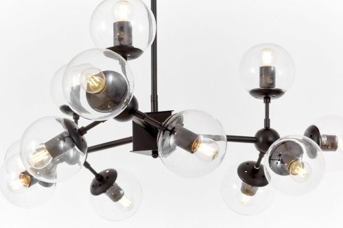 Люстра на штанге Lumina Deco Zodiak (Зодиак) LDP 160-12 BK+PR - фото 2