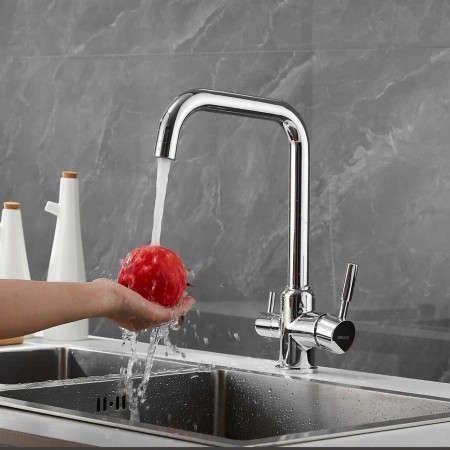 Смеситель для кухни Shevanik S268 на мойку хром