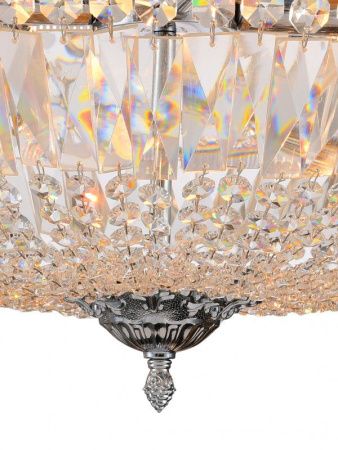 Люстра на штанге Natali Kovaltseva Rococo (Роцоцо) ROCOCO 81406/8C CHROME