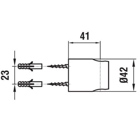 Держатель верхнего душа Laufen Twinpro HF504709100000 хром