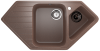 Кухонная мойка Ulgran Classic U-409-307 95х50 цвет коричневый