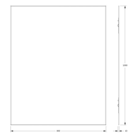 Зеркало Evoform Standard BY 0234 80х100 подвесное
