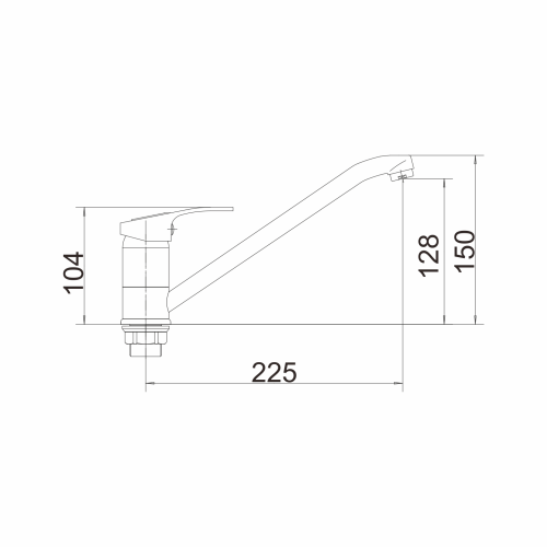 Смеситель для кухни Fashun A4837 на мойку хром - фото 3