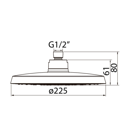 Верхний душ Clever SYVARI EVO AIR 60301 хром