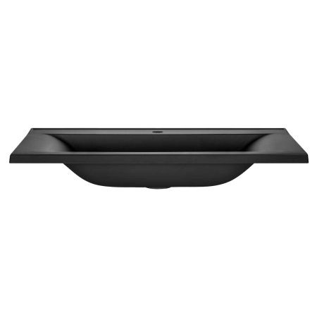 Раковина из искусственного камня Vincea VCB-3M900B 90х50 встраиваемая цвет черный 1 отверстие под смеситель