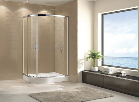 Душевой уголок Cezares ECO ECO-O-RH-2-120/100-C-Cr 120х100 стекло прозрачное 6 мм