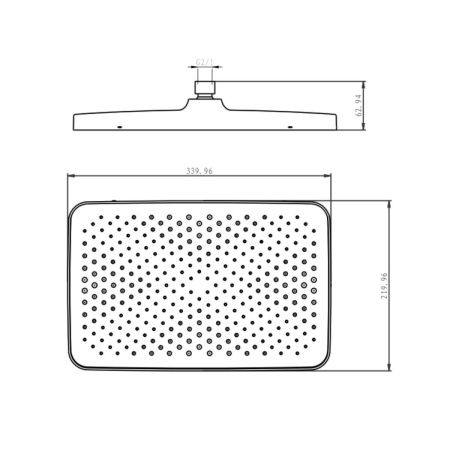 Верхний душ Raglo R451 R451.52 хром