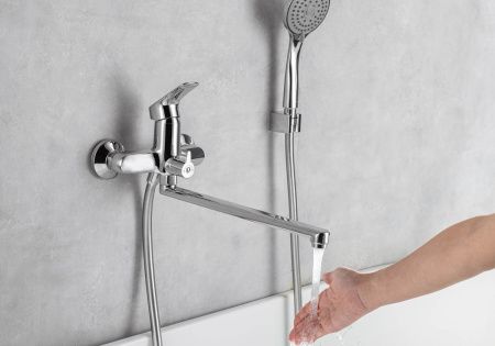 Смеситель для ванны Aquatek ВЕГА AQ1042CR настенный хром