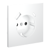 Накладка для розетки с заземлением и защитными шторками, с USB A+C VOLTUM S70 VLS001002