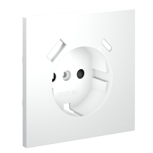 Накладка для розетки с заземлением и защитными шторками, с USB A+C VOLTUM S70 VLS001002 - фото 2