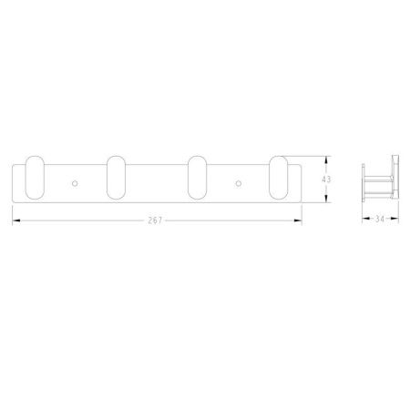 Крючок Fashun A2615-4