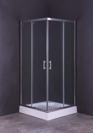 Душевой уголок Taliente TA-08082-1CP 80х80 стекло прозрачное профиль хром глянцевый без поддона