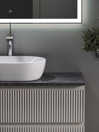 Тумба под раковину Sancos SNOB R SNR100CE 100х40 подвесная цвет бежевый
