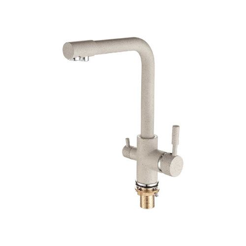 Смеситель для кухни Fashun A4352-20 на мойку бежевый - фото 2