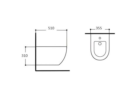 Биде подвесное Aquatek ЕВРОПА AQ1016-MG цвет серый