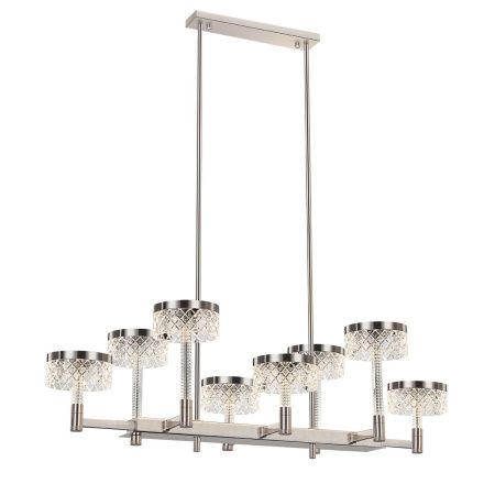Люстра на штанге Delight Collection Diamond cut (Диамонд цут) MD21020075-8B satin nickel