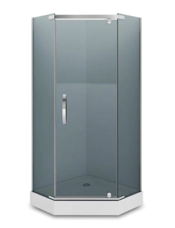 Душевой уголок Loranto NEO CS-22112-100 100х100 стекло тонированное профиль хром глянцевый без поддона