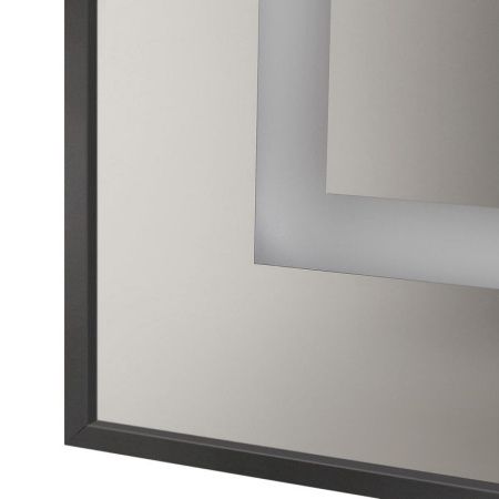 Зеркало с подсветкой BelBagno Kraft SPC-KRAFT-500-800-SENS-NERO 50х80 подвесное