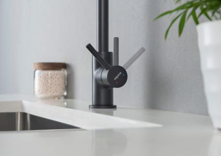 Смеситель для кухни Aquatek ЕВРОПА AQ1382MB на мойку черный