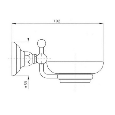 Мыльница Nicolazzi Accessori Classica 1487BZ