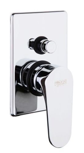Смеситель для ванны и душа Fiore 75CR6517 встраиваемый в стену хром с термостатом - фото 2