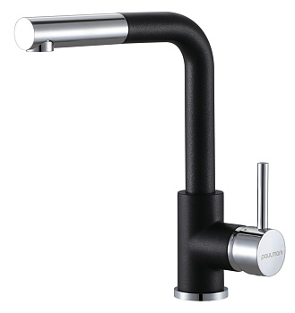 Смеситель для кухни Paulmark KASSEL Ka214311-418 на раковину черный металлик без термостата