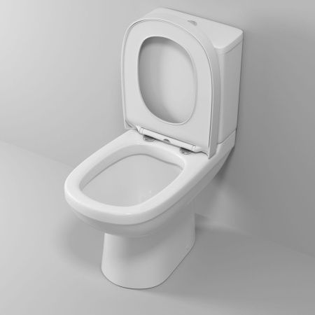 Унитаз напольный с бачком Niagara Nero NG-9902 белый с сиденьем микролифт безободковый душевой смыв