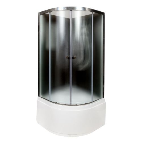 Душевая кабина AvaCan B90BLACK 90х90 четверть круга без крыши ориентация универсальная