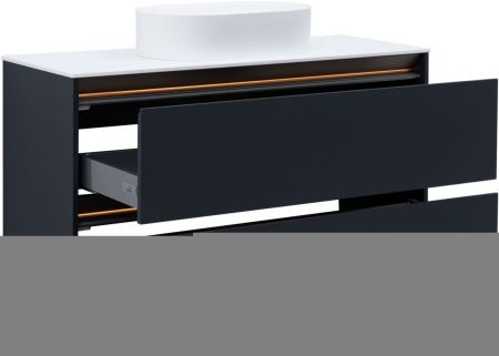 Тумба под раковину Allen Brau Activity 1.34015.AM 120х50 подвесная цвет черный