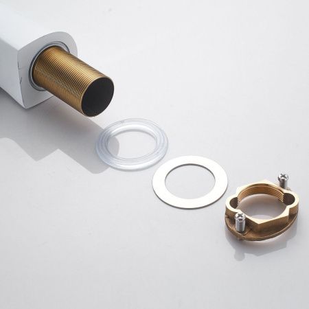 Смеситель для кухни Shevanik S543C-1 на мойку белый