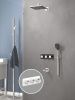 Душевая система Teska LANDE T4000C встраиваемая в стену цвет хром с термостатом