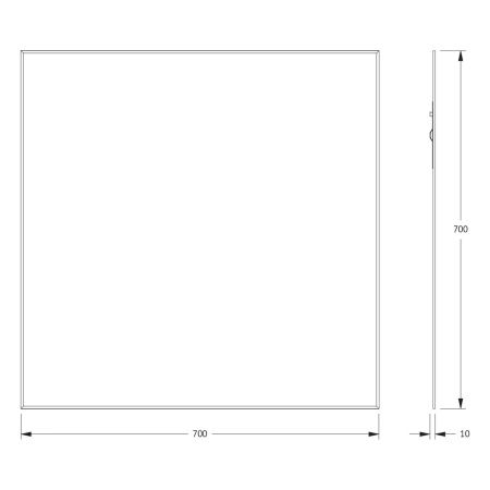 Зеркало Evoform Standard BY 0215 70х70 подвесное
