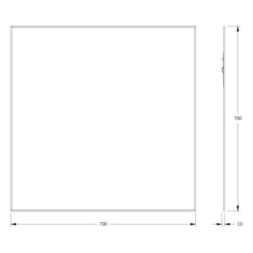 Зеркало в ванную Evoform Standard BY 0215 70х70 цвет хром - фото 2