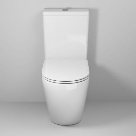 Унитаз напольный с бачком Grossman Торнадо GR-4407SQ белый с сиденьем микролифт безободковый смыв торнадо