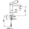 Смеситель Cisal Cubic CU00150121 на раковину хром